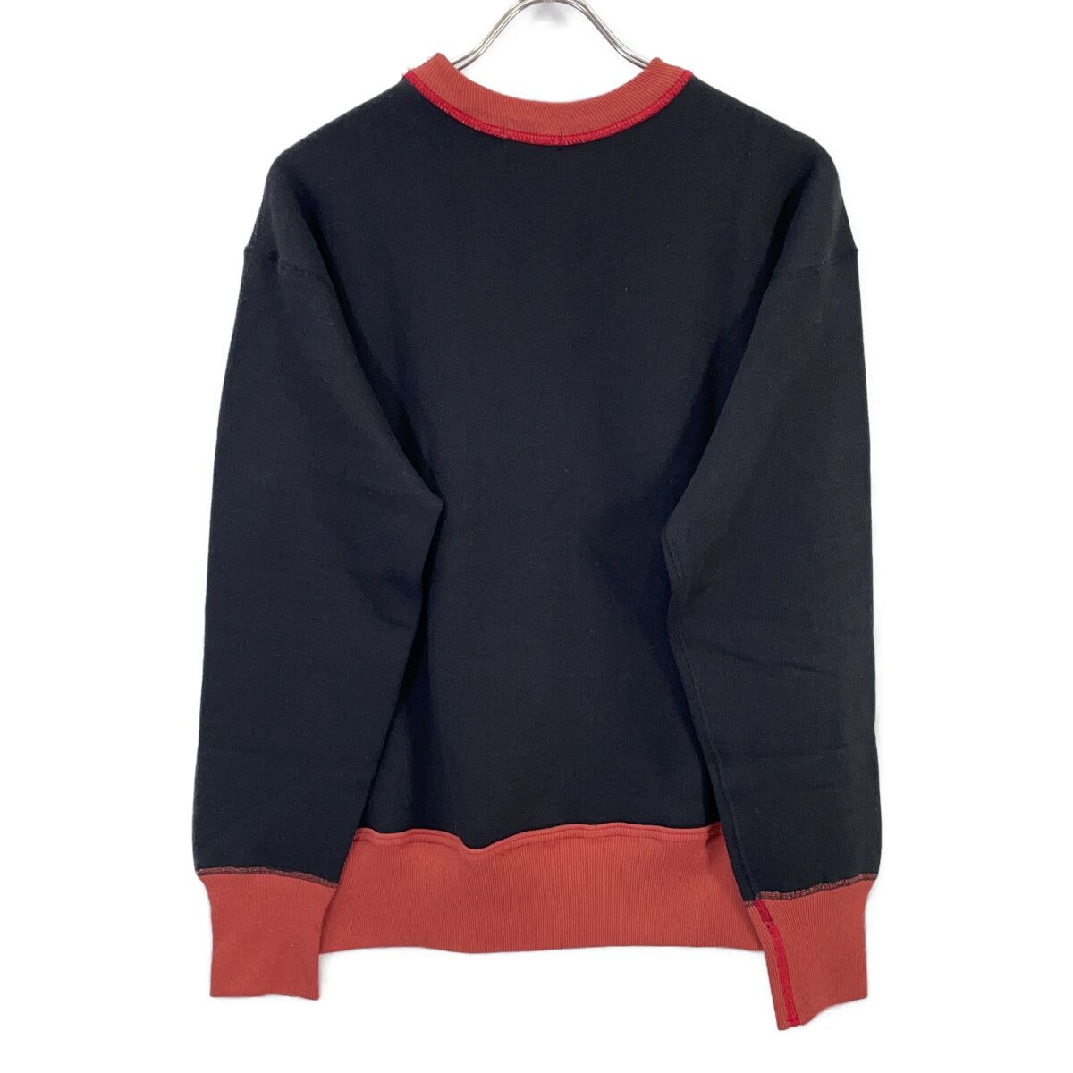 WAREHOUSE　ウエアハウス　ブラック×レッド ヘラーズカフェ スウェット　38