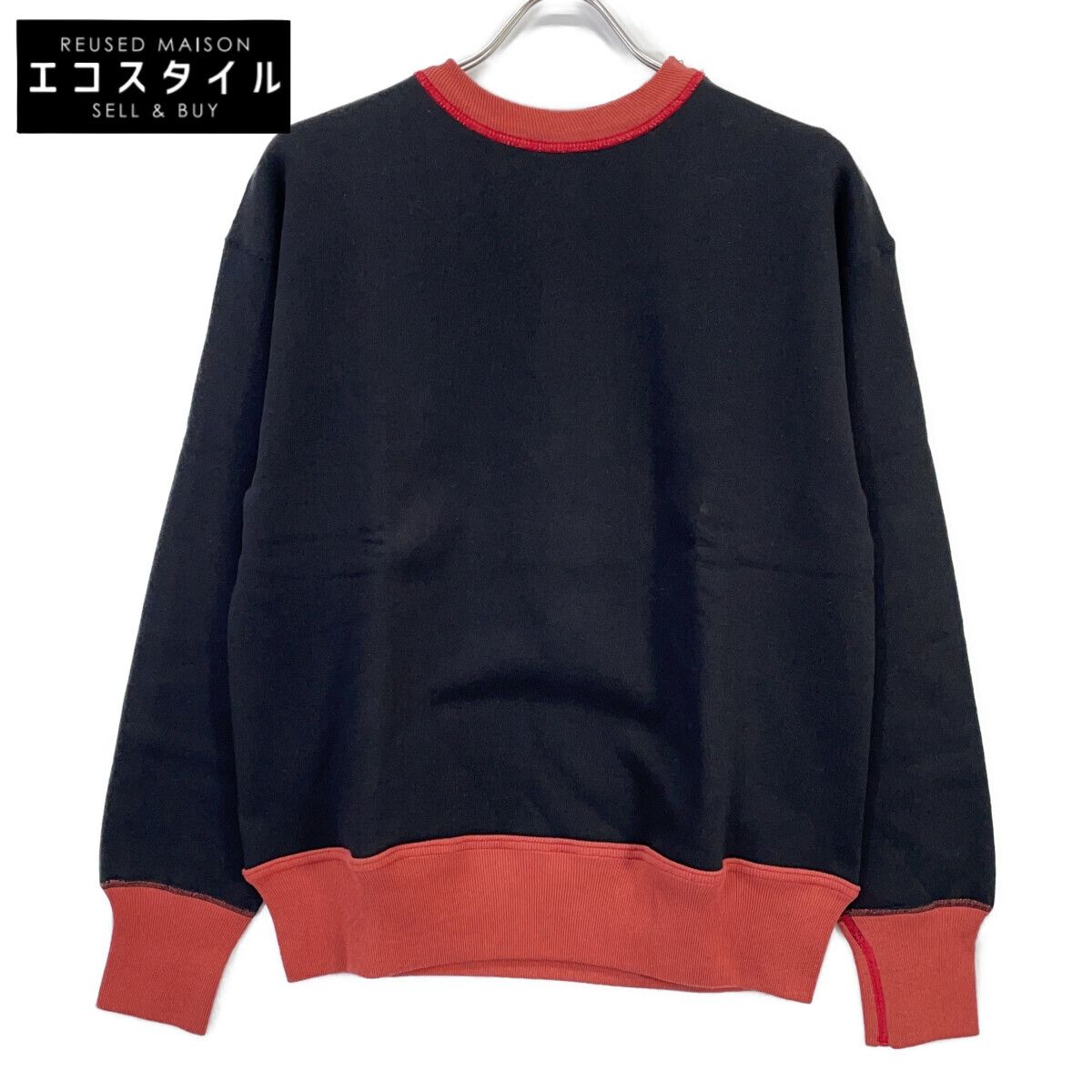 WAREHOUSE　ウエアハウス　ブラック×レッド ヘラーズカフェ スウェット　38 の商品写真