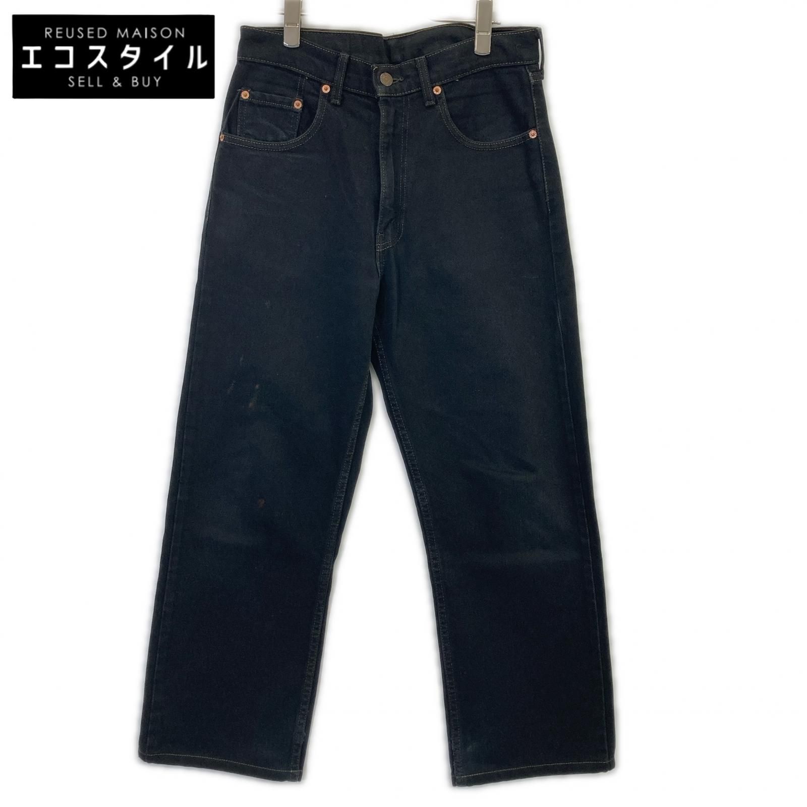 LEVI‘S　リーバイス　90s ブラック 512 オールド 後染め ボタンフライデニムパンツ　W30L34