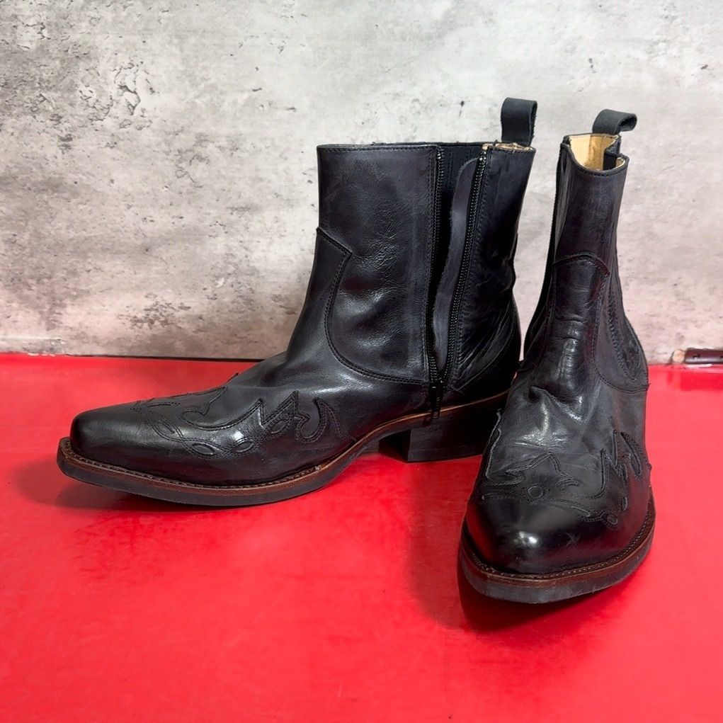 WILD MEN　ウエスタンブーツ　BL　ブラック　26.5ｃｍ　メンズファッション　箱付き　保管品