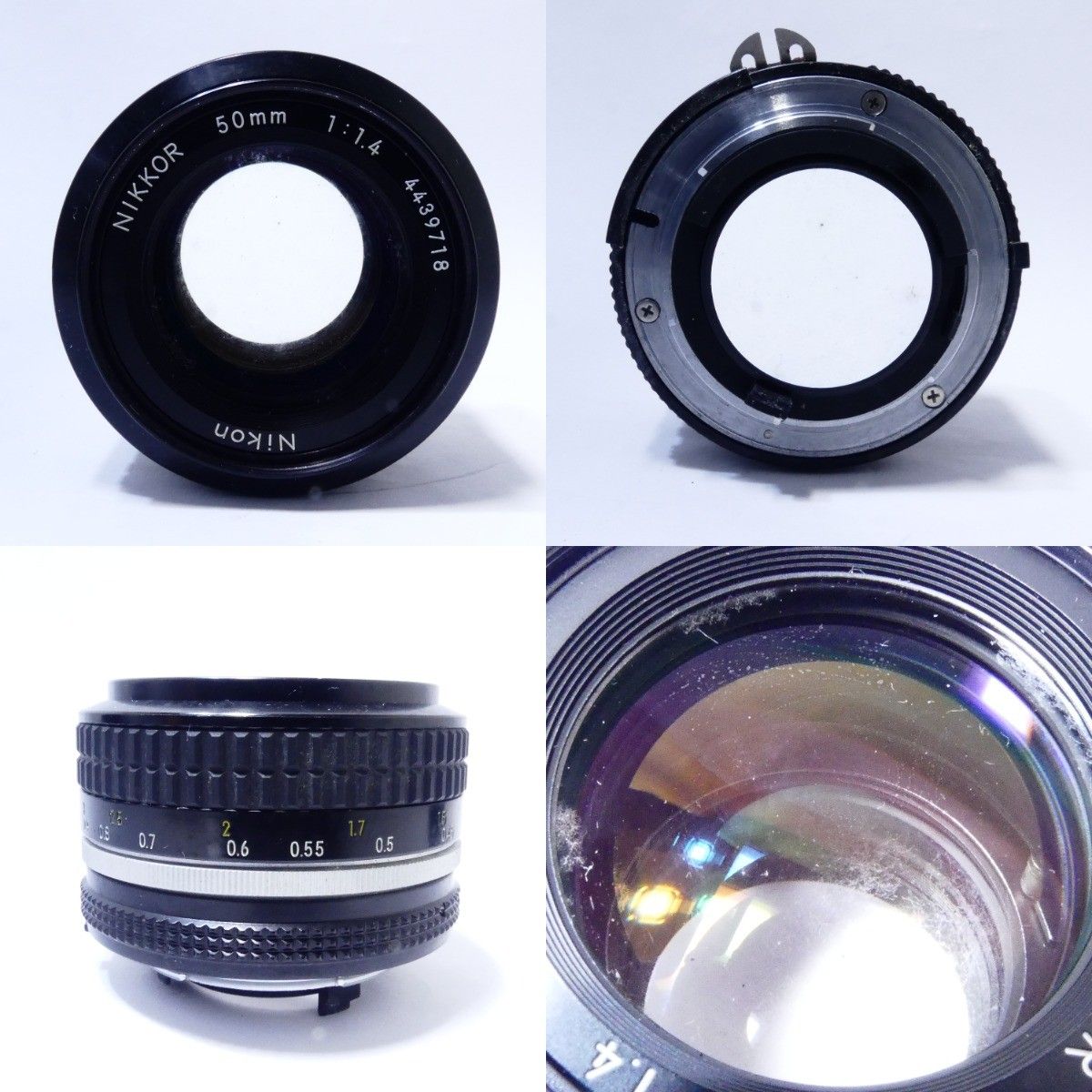 50mm Nikon FM NIKKOR シルバー Ai ニコン + 1:1.4 F1.4 中古 一眼レフ