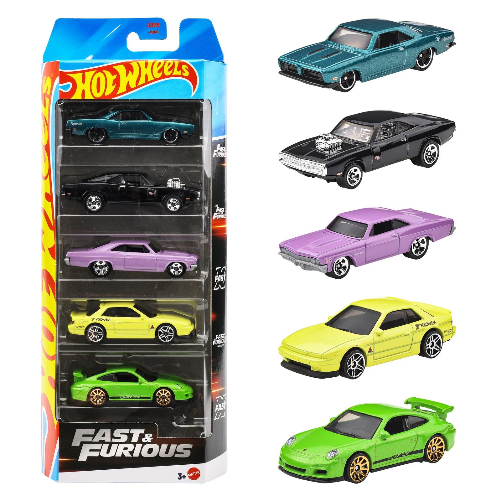 ホットウィール(Hot Wheels) ワイルド・スピード 5パック 乗り物 