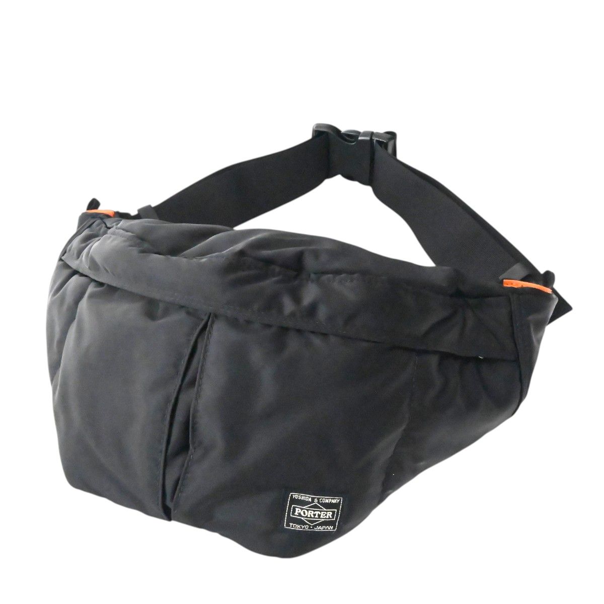 美品 PORTER ポーター 吉田カバン タンカー ナイロン ボディバッグ ウエストバッグ ブラック K2605-k014