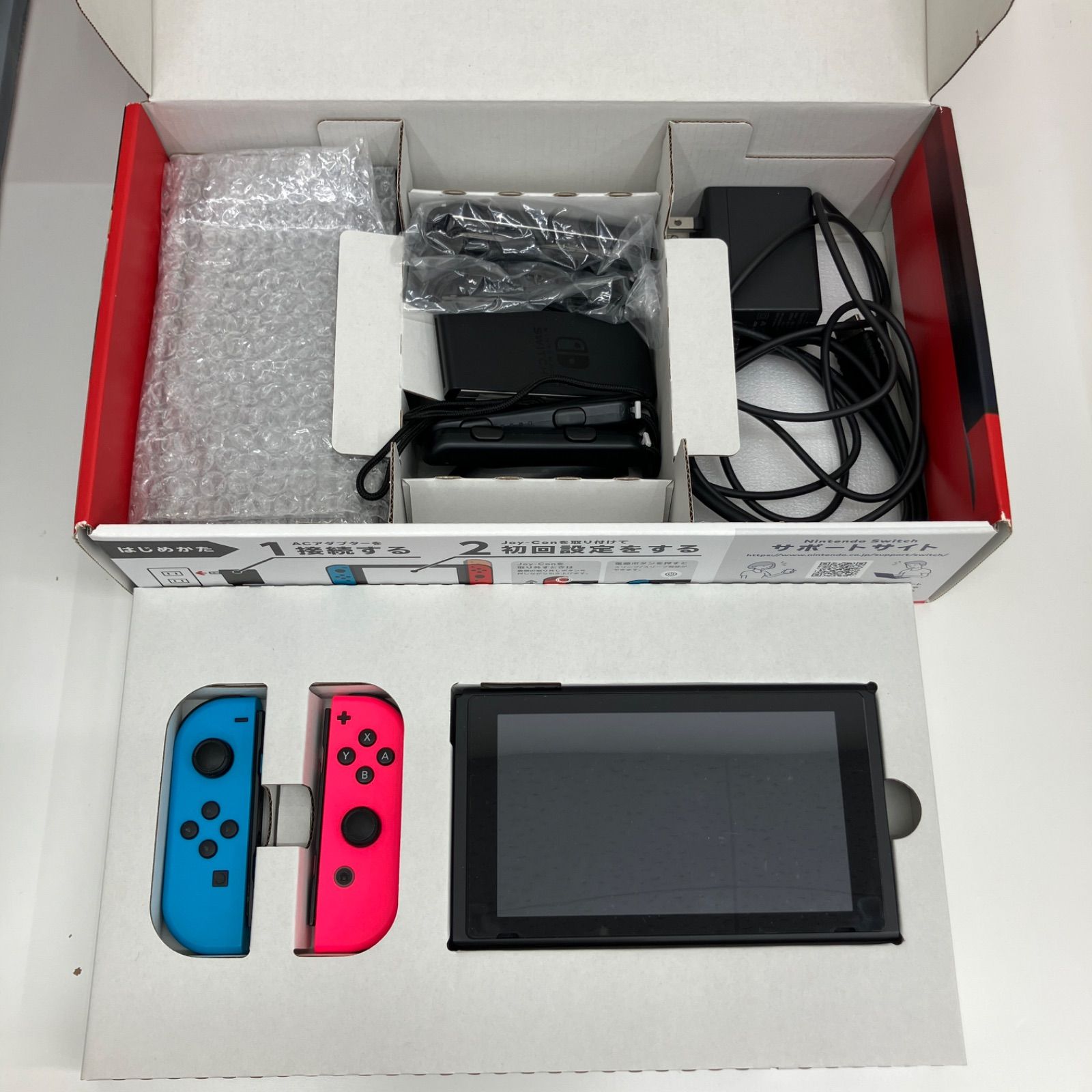 NINTENDO 任天堂　ニンテンドー　Switch　スイッチ本体 　リモコン別カラー付属　HAD-S-KABAA　動作品 送料無料♪
