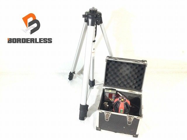 ☆比較的綺麗です☆ might マイト工業 レーザー墨出し器 MLA-412HE 本体+受光器(MK-50)+パーツ+三脚+ケース117656