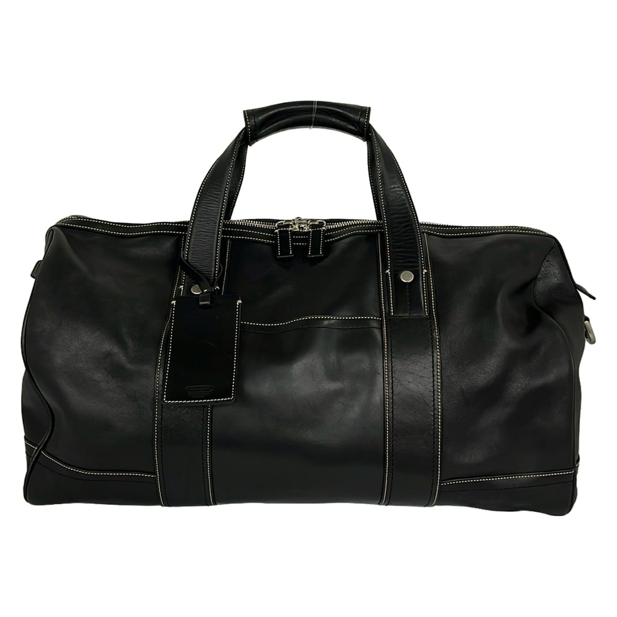 COACH(コーチ) ボストンバッグ - 5J05 黒 本体ロックなし レザー