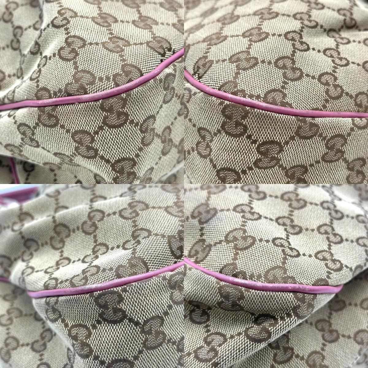 グッチ GUCCI スーキートートバッグ 296835 ピンク GGキャンバス