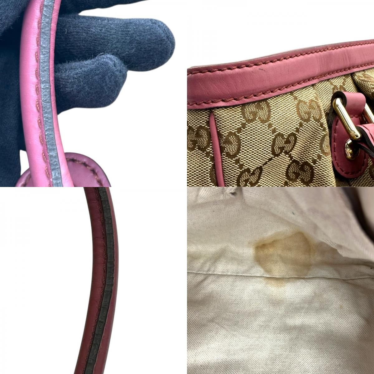 グッチ GUCCI スーキートートバッグ 296835 ピンク GGキャンバス