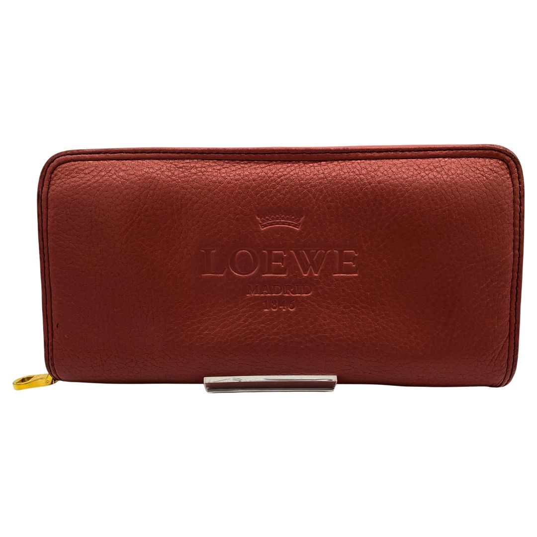 【早い者勝ち‼️】 LOEWE 長財布 ラウンドファスナー ヘリテージ LOEWE ロエベ 長財布 ラウンドファスナー ヘリテージ ロゴ型押し