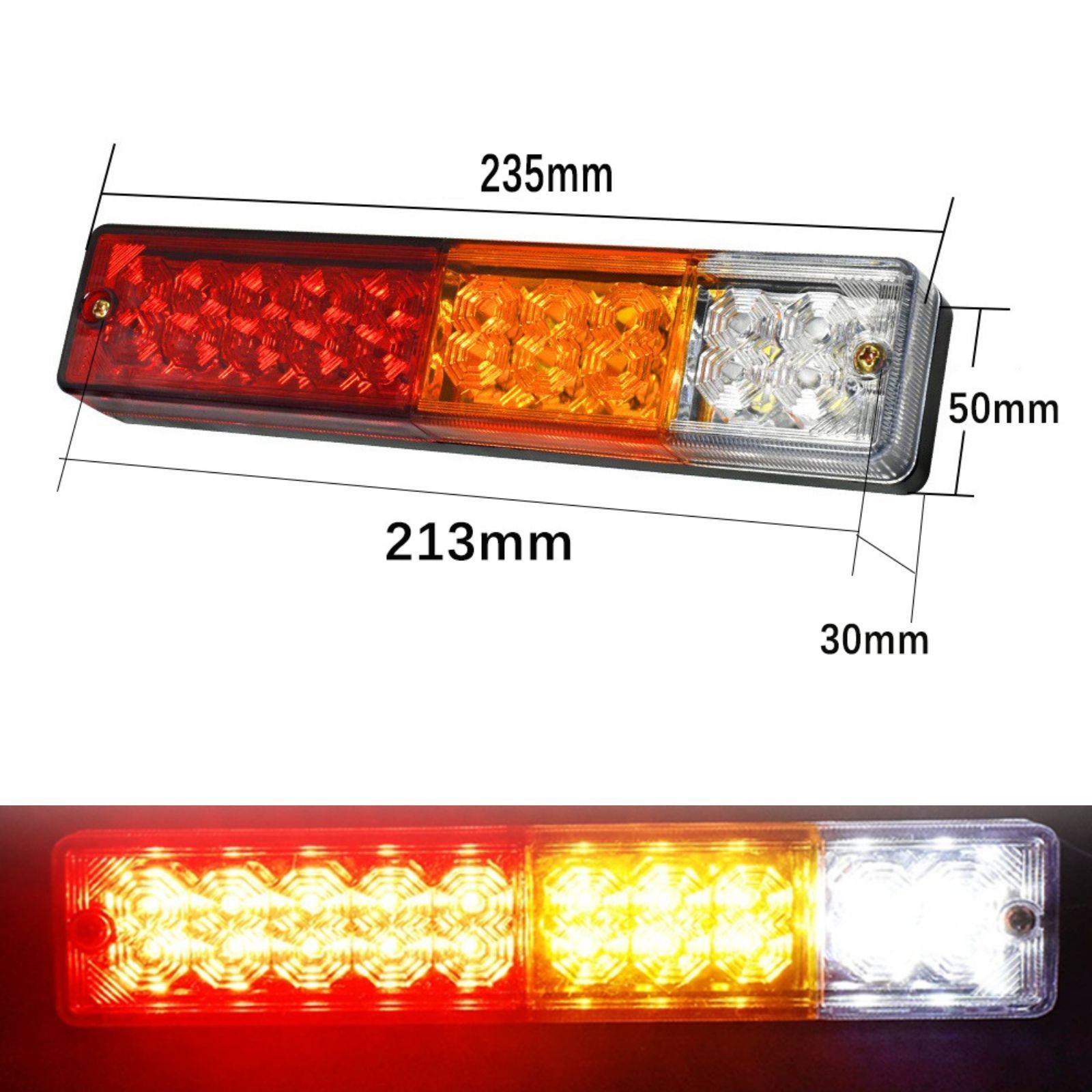 12V 24V 兼用LED テールランプ 左右セット トラック トレーラー 船舶