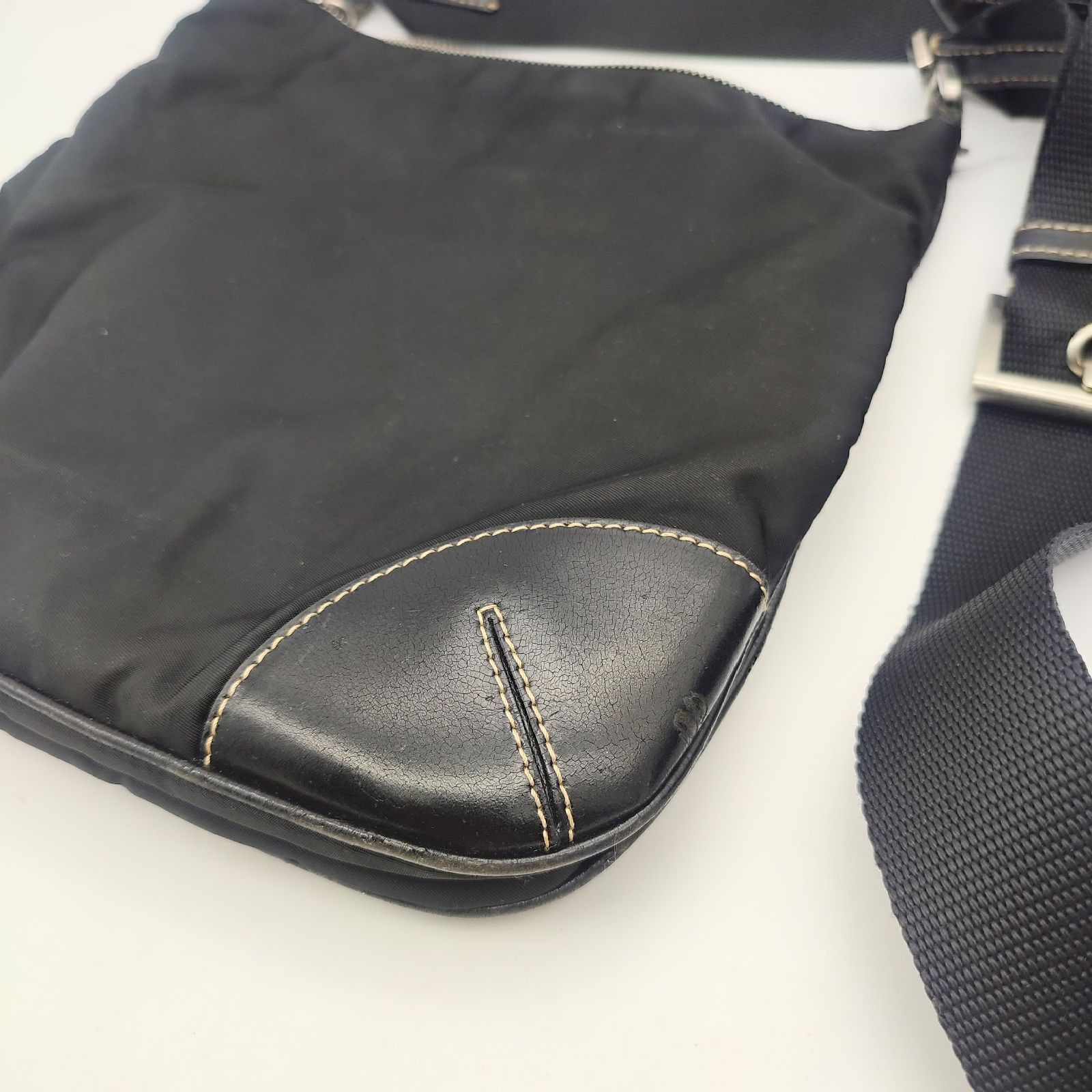 PRADA ショルダーバッグ TESSUTO LIGHT テスートナイロン×レザー 