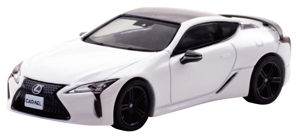 CARNEL 1/64 レクサス LC500 AVIATION 2021 White Nova Glass Flake 完成品 CN640043