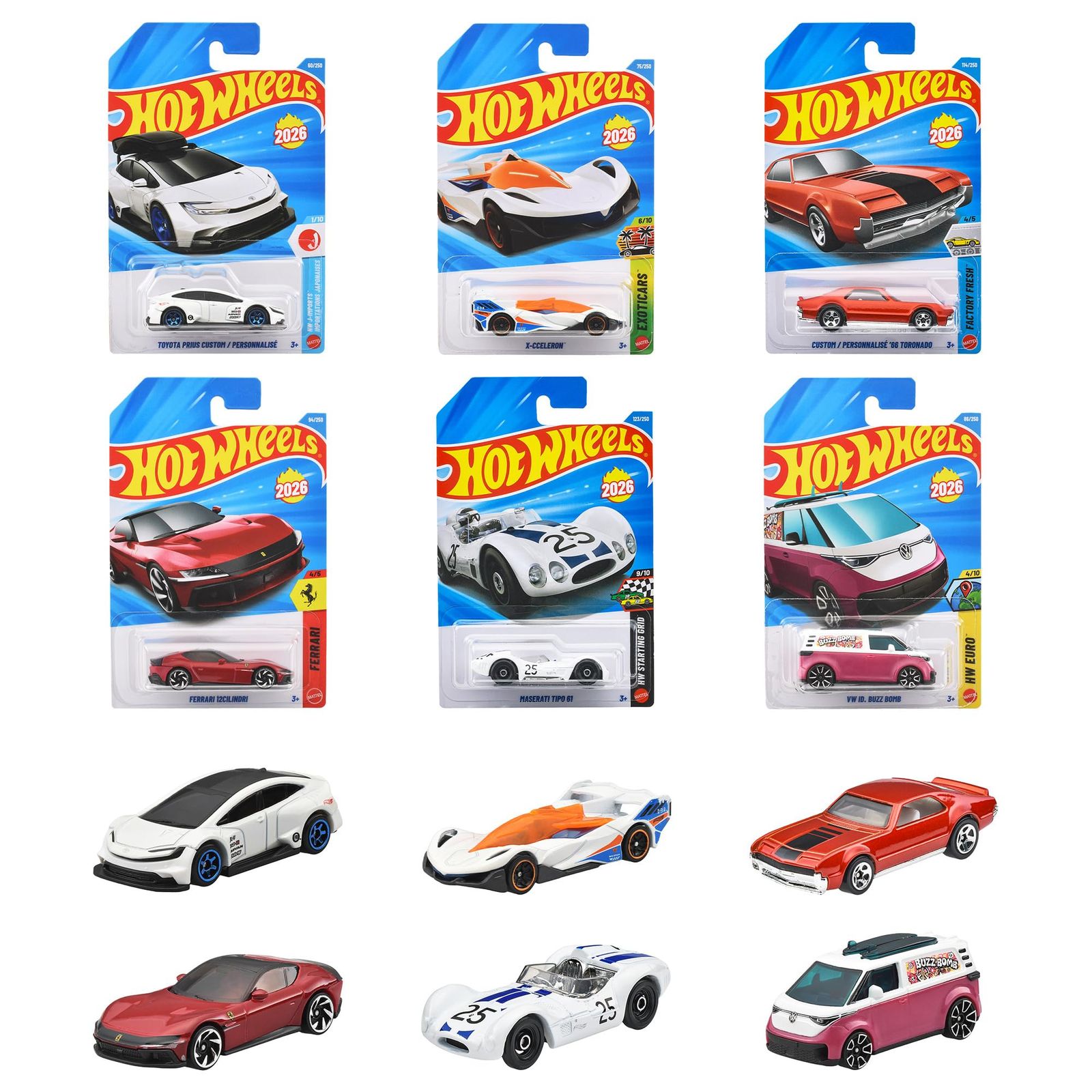 ホットウィール(Hot Wheels) ベーシックカー Eアソート 乗り物おもちゃ ミニカー 36台入り BOX販売 3歳から マルチ C4982-98RE