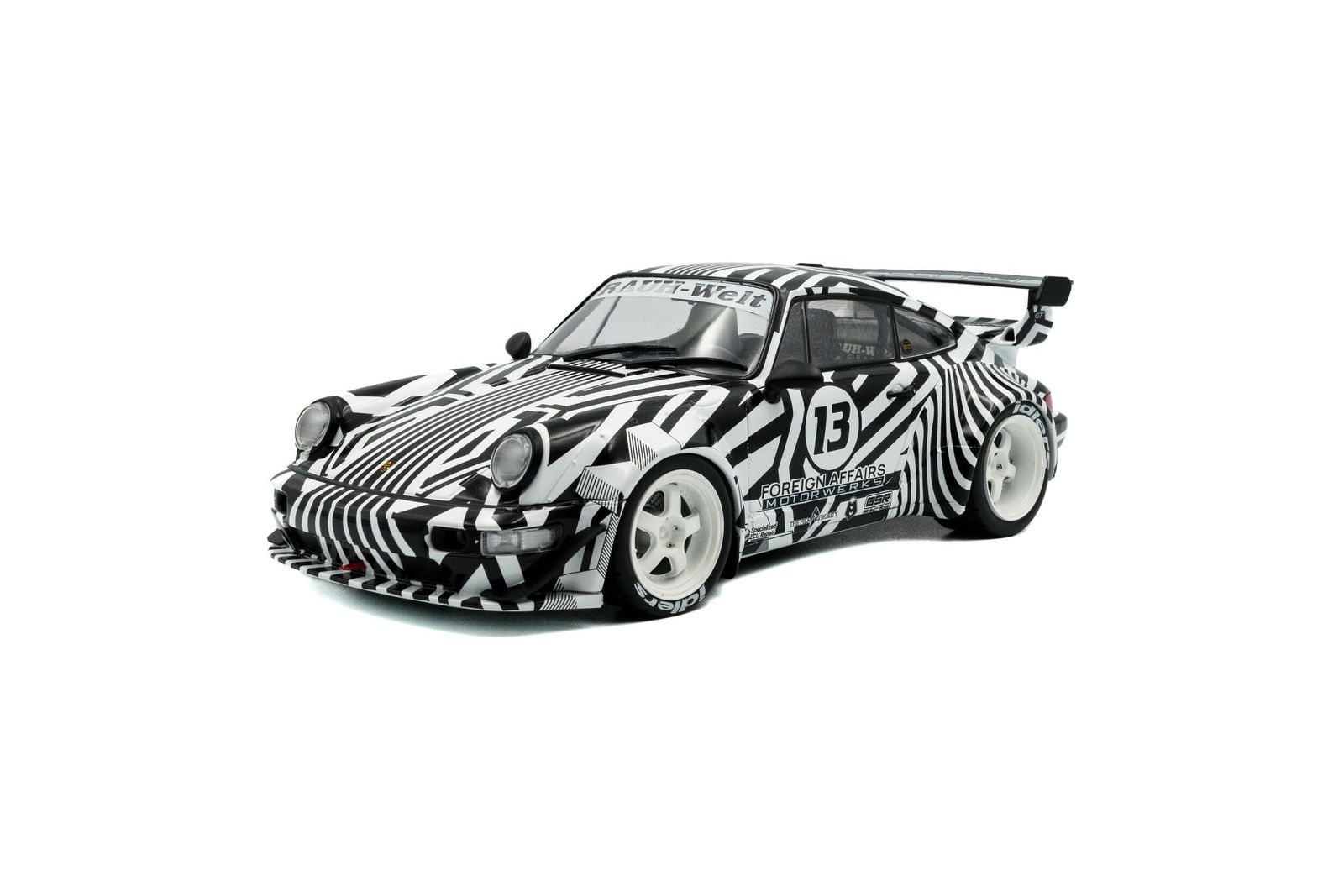 ソリド 1/18 ポルシェ 911 RWB ゼブラカラー SOLIDO ラウヴェルト Rauh-Welt THE ZEBRA ミニカー [並行輸入品]