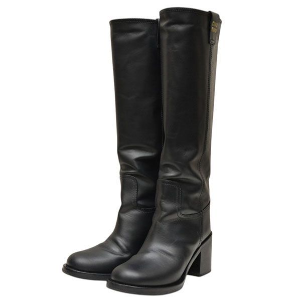 MIU MIU　ミュウミュウ　ロングブーツ　5W967D　8054000243983 60,924円