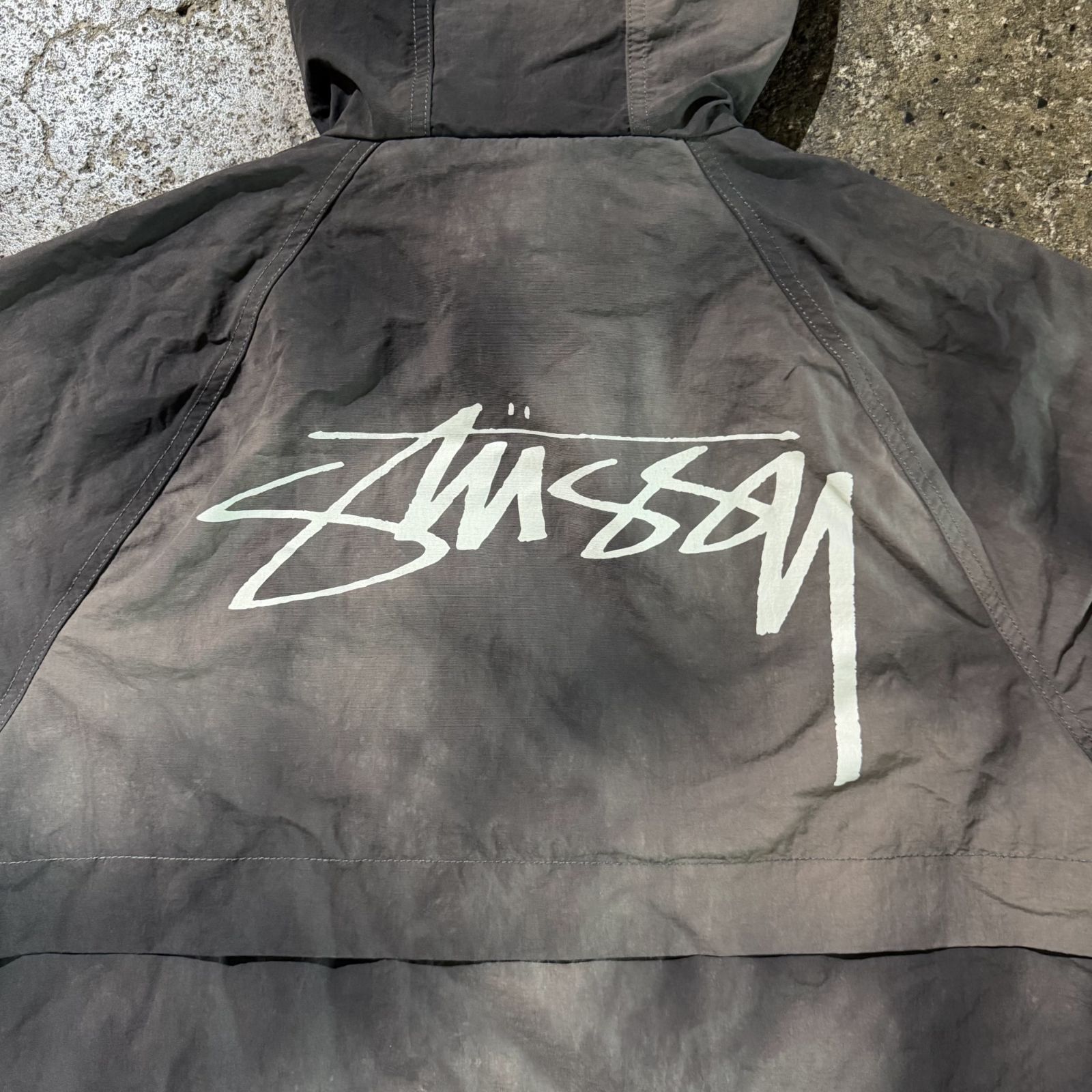 STUSSY 22aw BEACH SHELL WAVE DYE 染色加工 ブラック M ステューシー