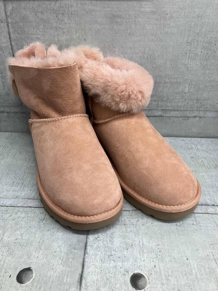 UGG/ショートブーツ/W FLUFF BOW MINI 24cm
