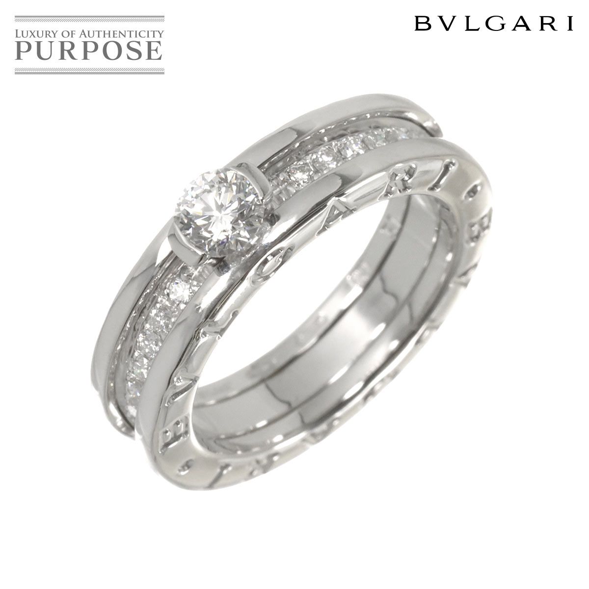 ブルガリ BVLGARI ビーゼロワン ダイヤ 0.33ct E/VVS2 #51 リング K18 