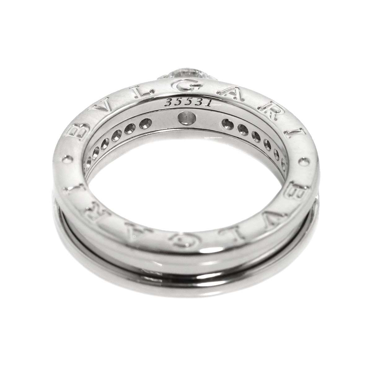 ブルガリ BVLGARI ビーゼロワン ダイヤ 0.33ct E/VVS2 #51 リング K18 