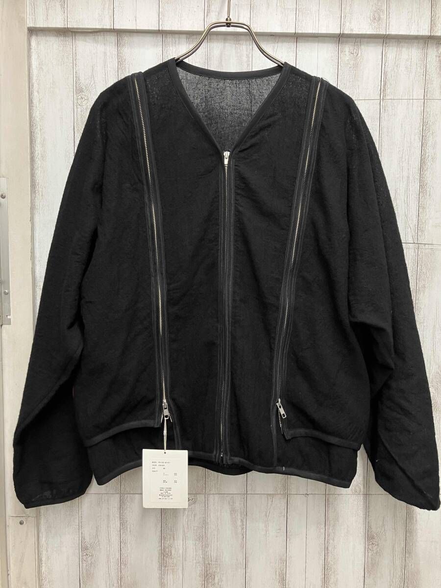 PHINGERIN カーディガン NOREN ZIP CARDIGAN WOOL GAUZE