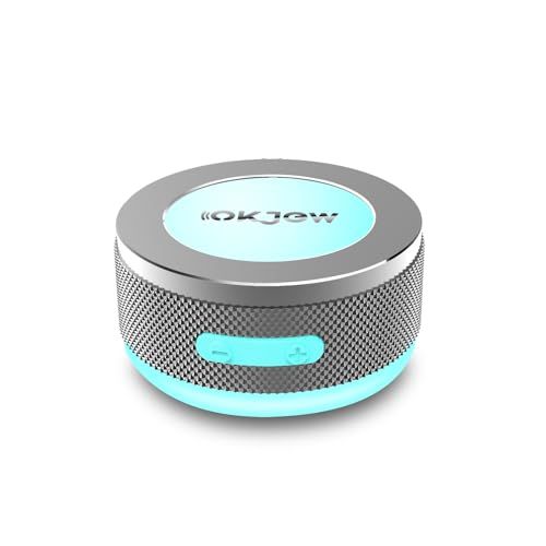 カラフルなLEDブレスライト搭載骨伝導Bluetoothスピーカー、携帯型表面振動スピーカー、360°サラウンドサウンド、家庭用・アウトドア・パーティー向け