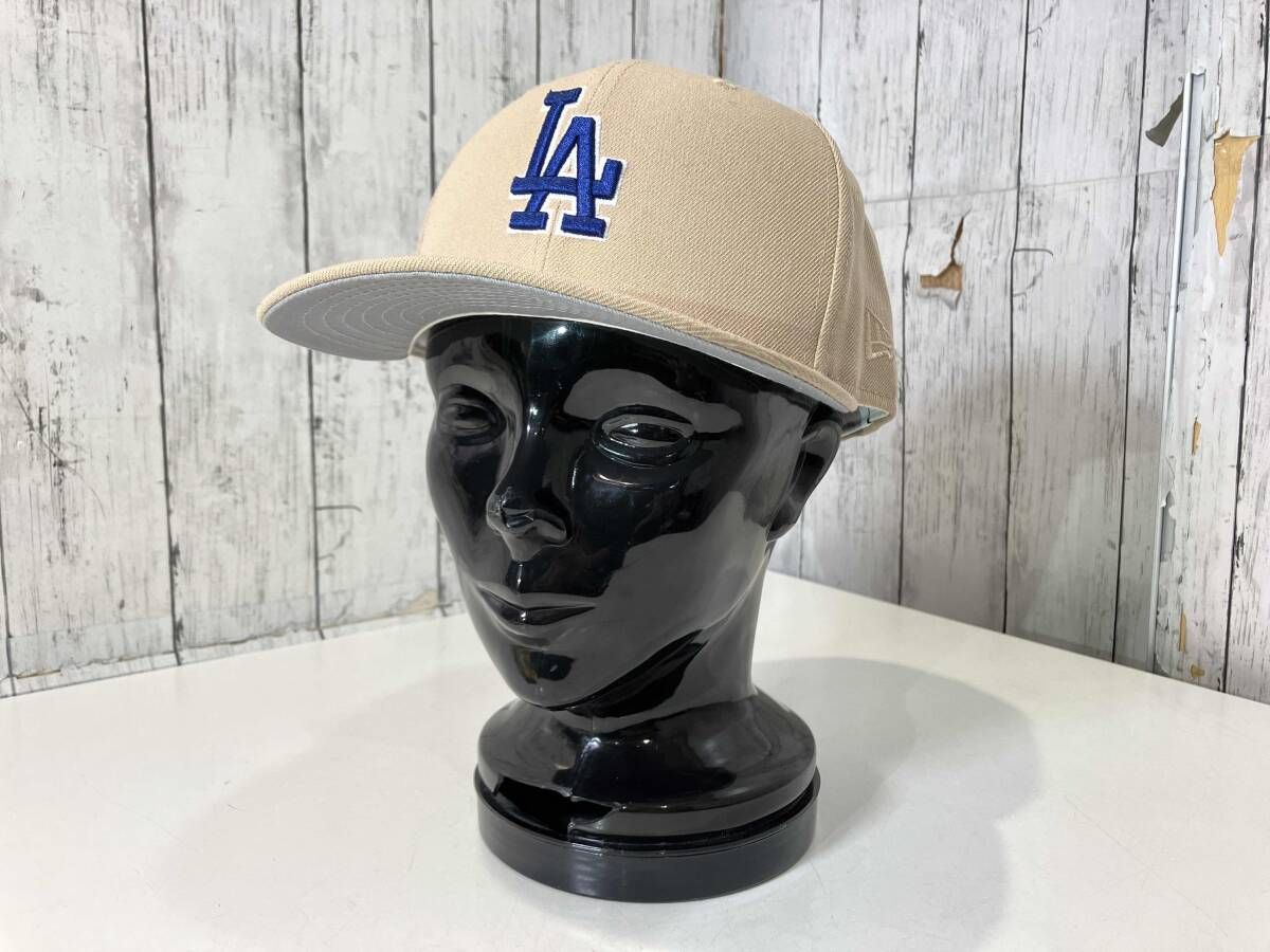 NEW ERA ニューエラ 59FIFTY OVO MLB LA Dodgers キャップ ベージュ サイズ 7 1/2（59.6）