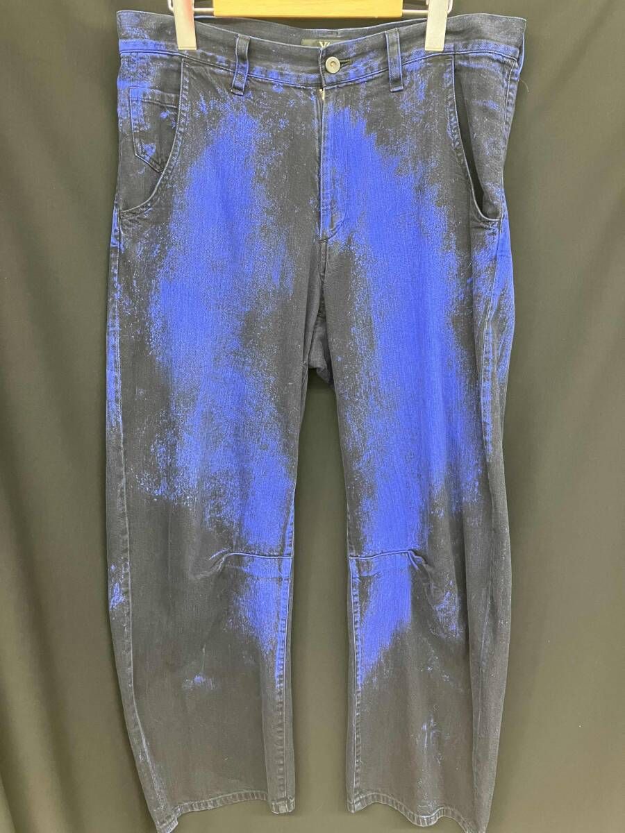 23ss Y's COLORED DISCHARGE GUS SET WIDE PANTS サイズ2 YZ-P98-010 ワイズ