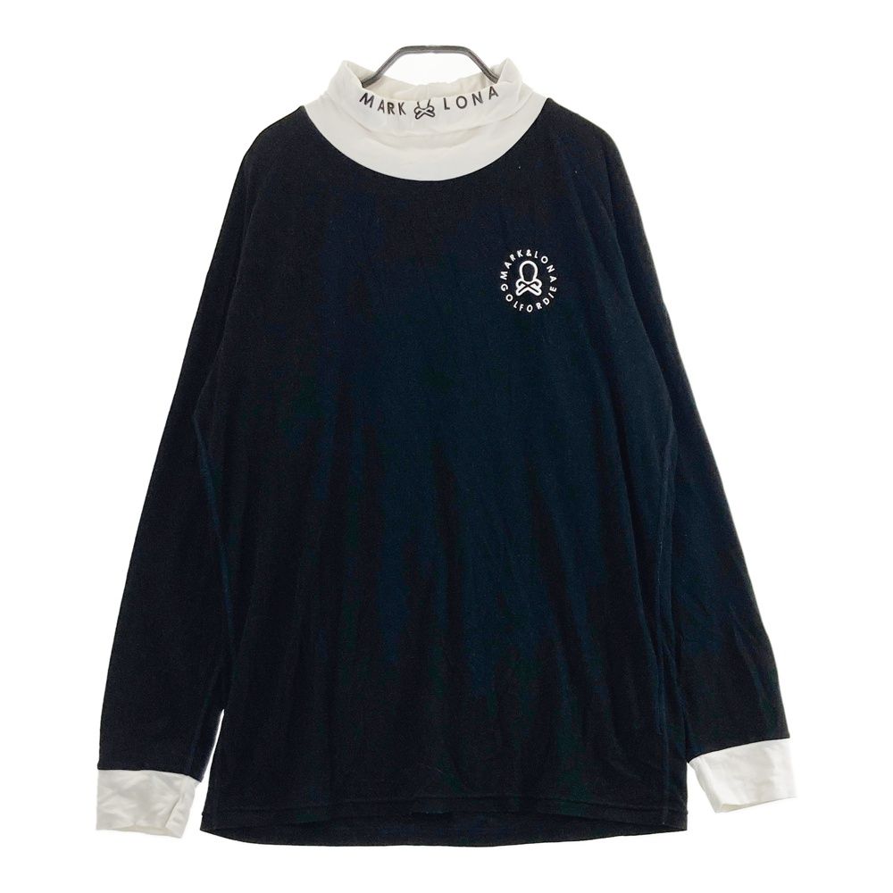 サイズ：50 MARK&LONA マークアンドロナ タートルネック 長袖Tシャツ ブラック系 [240101677378] ゴルフウェア メンズ ストスト