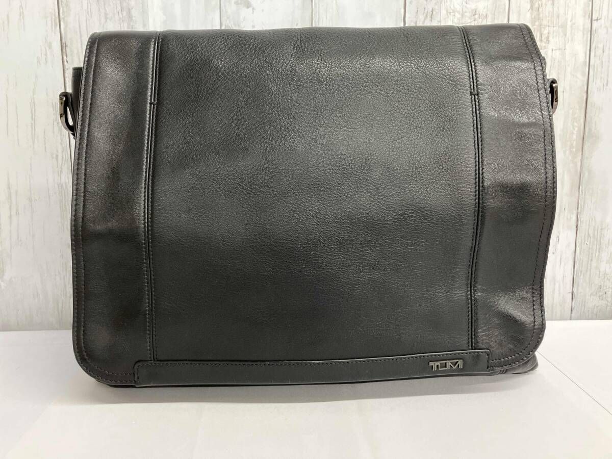 TUMI メッセンジャーバッグ トゥミ ショルダーバッグ 書類カバン ビジネスバッグ レザー ブラック 68670JT
