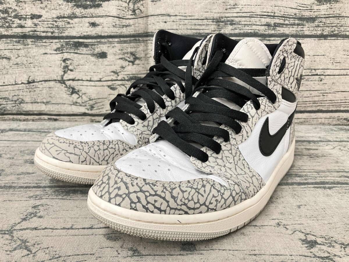 NIKE AIR JORDAN 1 RETRO “White Cement/Safari” 27cm-ネット 販売 個人