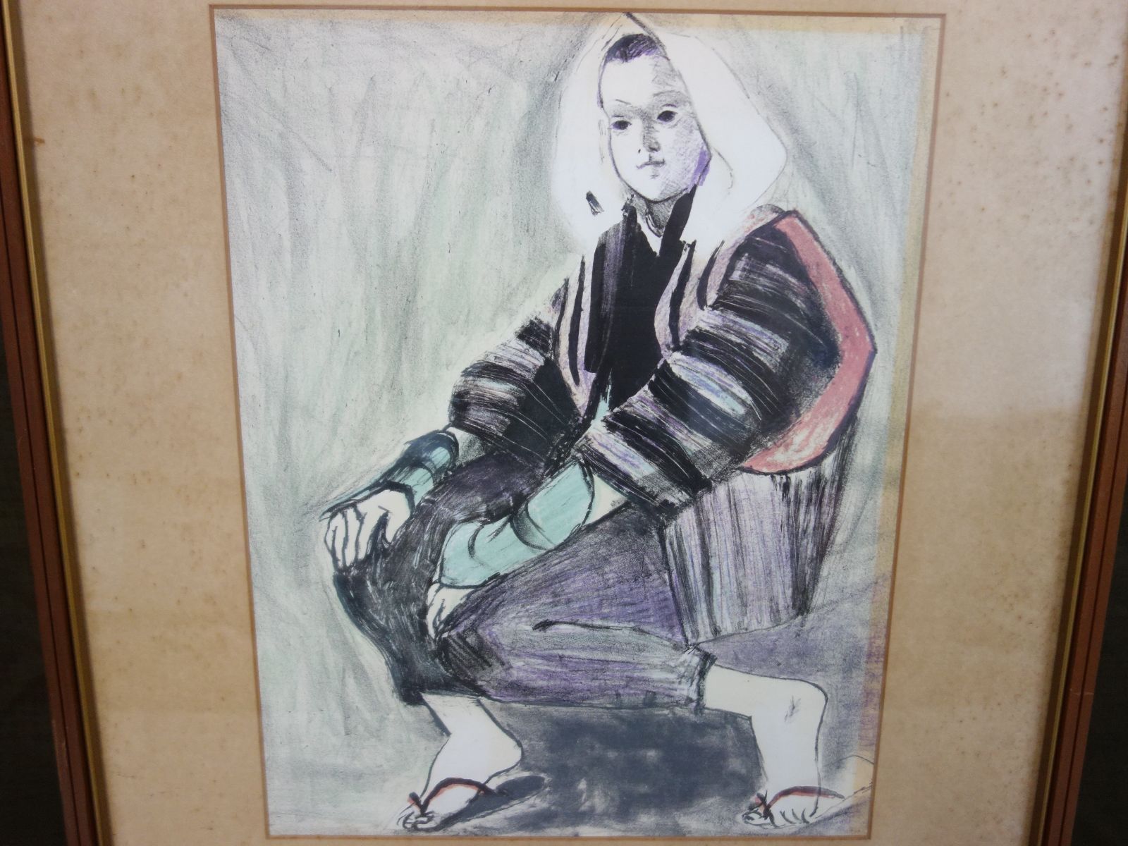 M▽竹谷富士雄 印刷物 絵画 レプリカ 複製画 額縁 (37918) - メルカリ