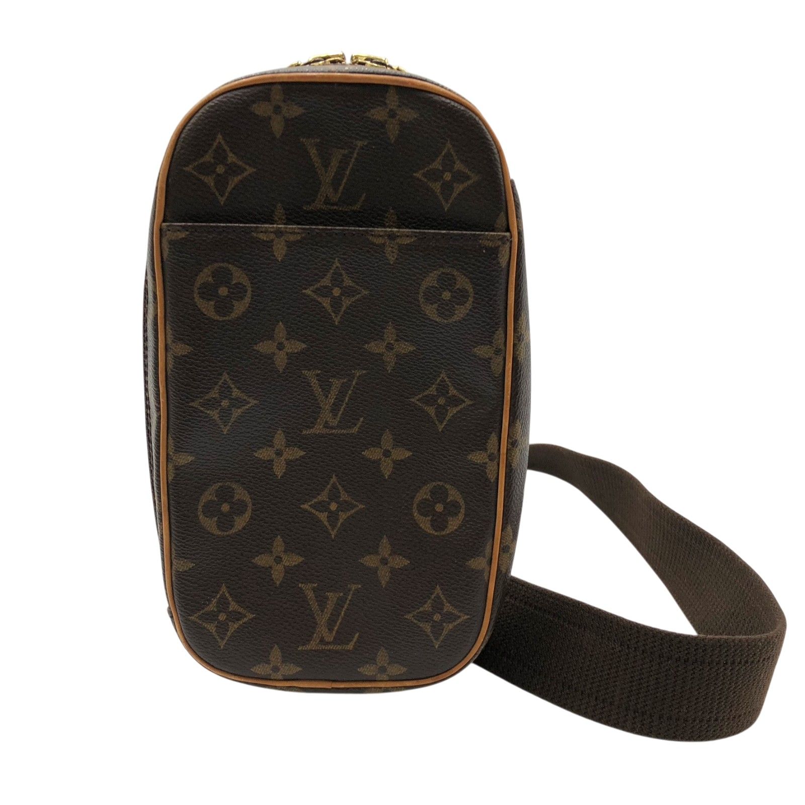 ルイ・ヴィトン LOUIS VUITTON ポシェットガンジュ M51870 ブラウン モノグラム メンズ ボディバッグ