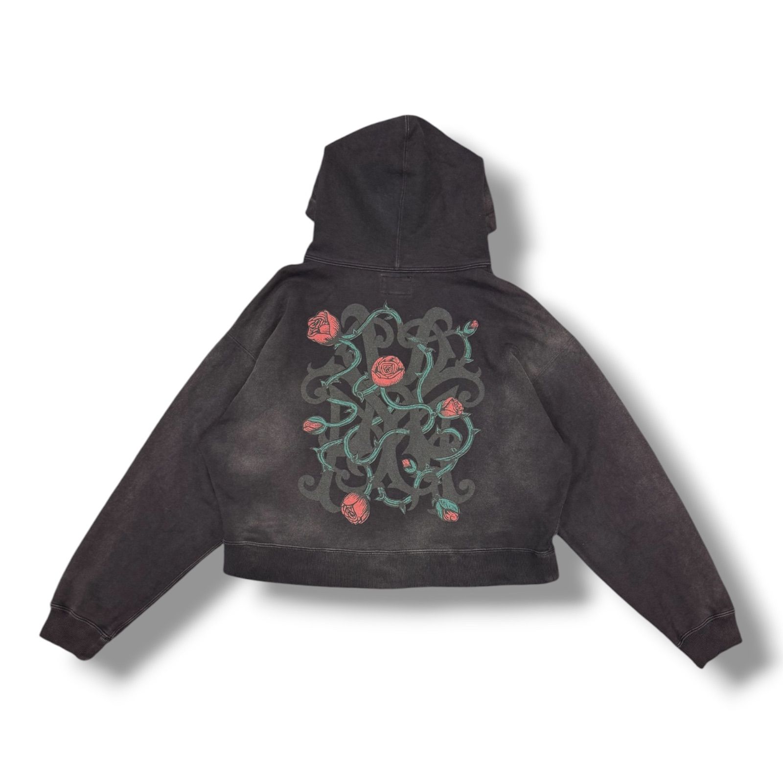 参考上代49,500円 KAMIYA 25 “KMY-ROSE” DISTRESSED ZIP HOODIE 【公式