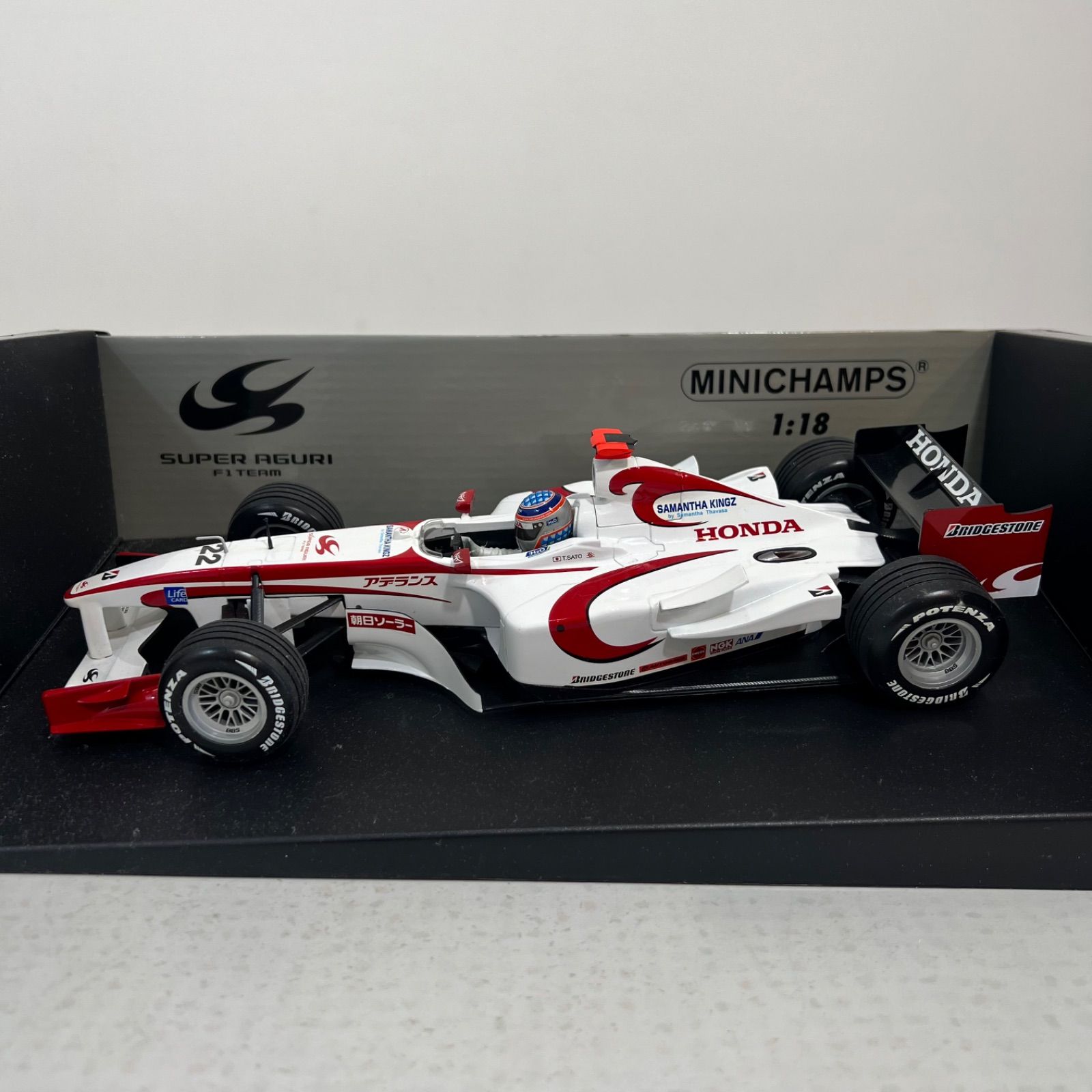 希少レア】MINICHAMPS 1/18 スーパーアグリ ホンダF1 佐藤琢磨 22 鈴木