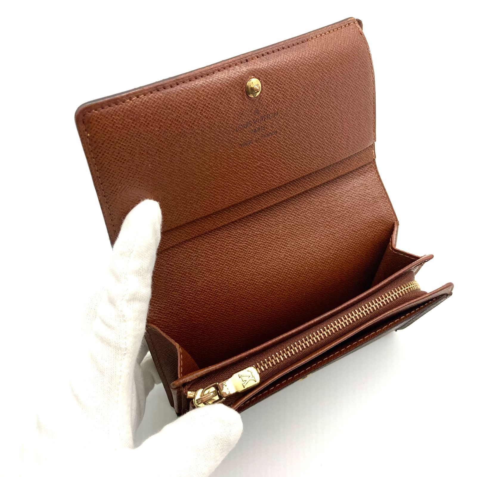 ルイヴィトン ポルトモネ ビエ トレゾール 二つ折り財布 短財布 Y80429