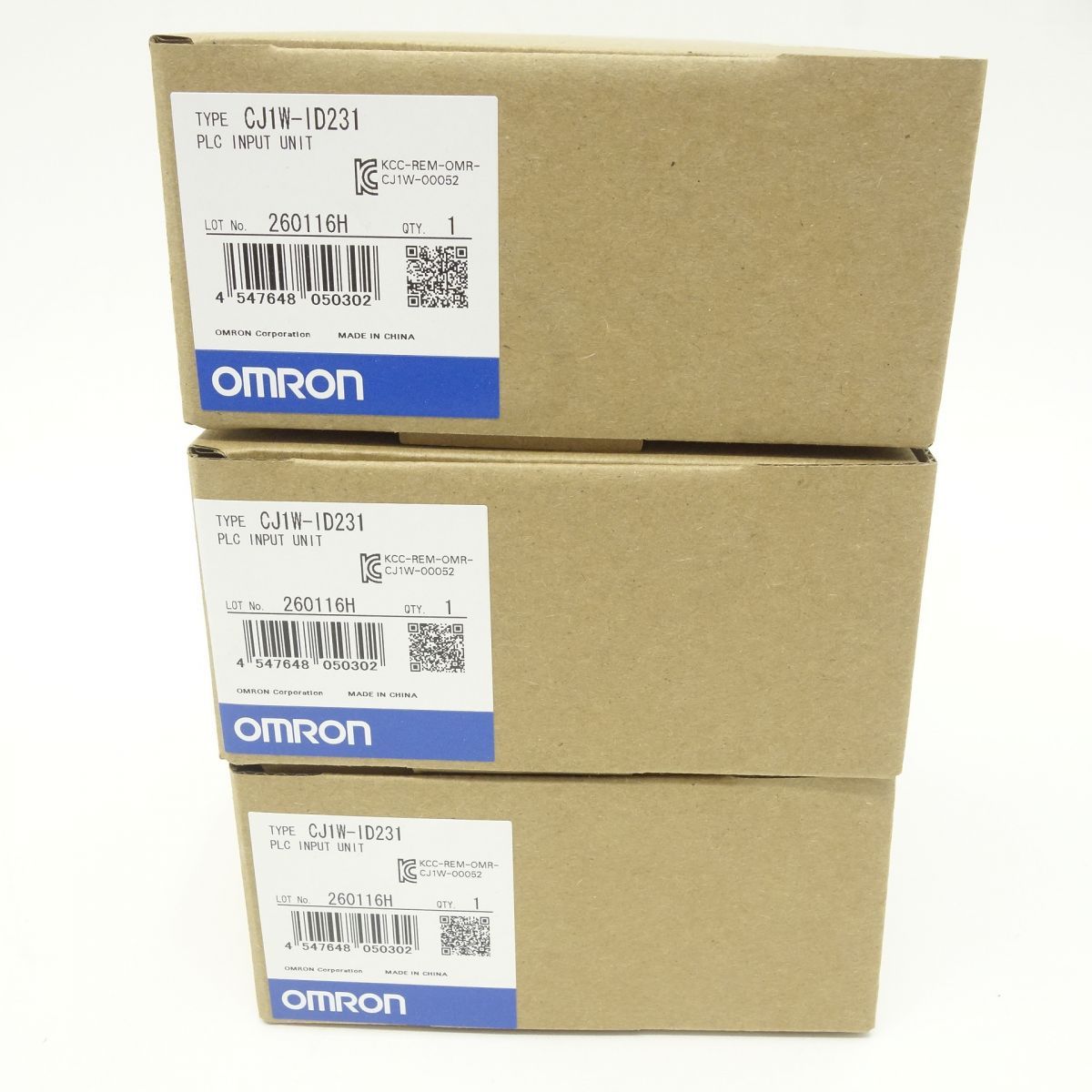 【未開封】OMRON オムロン CJ1W-ID231 CJシリーズ 入力ユニット 3個セット