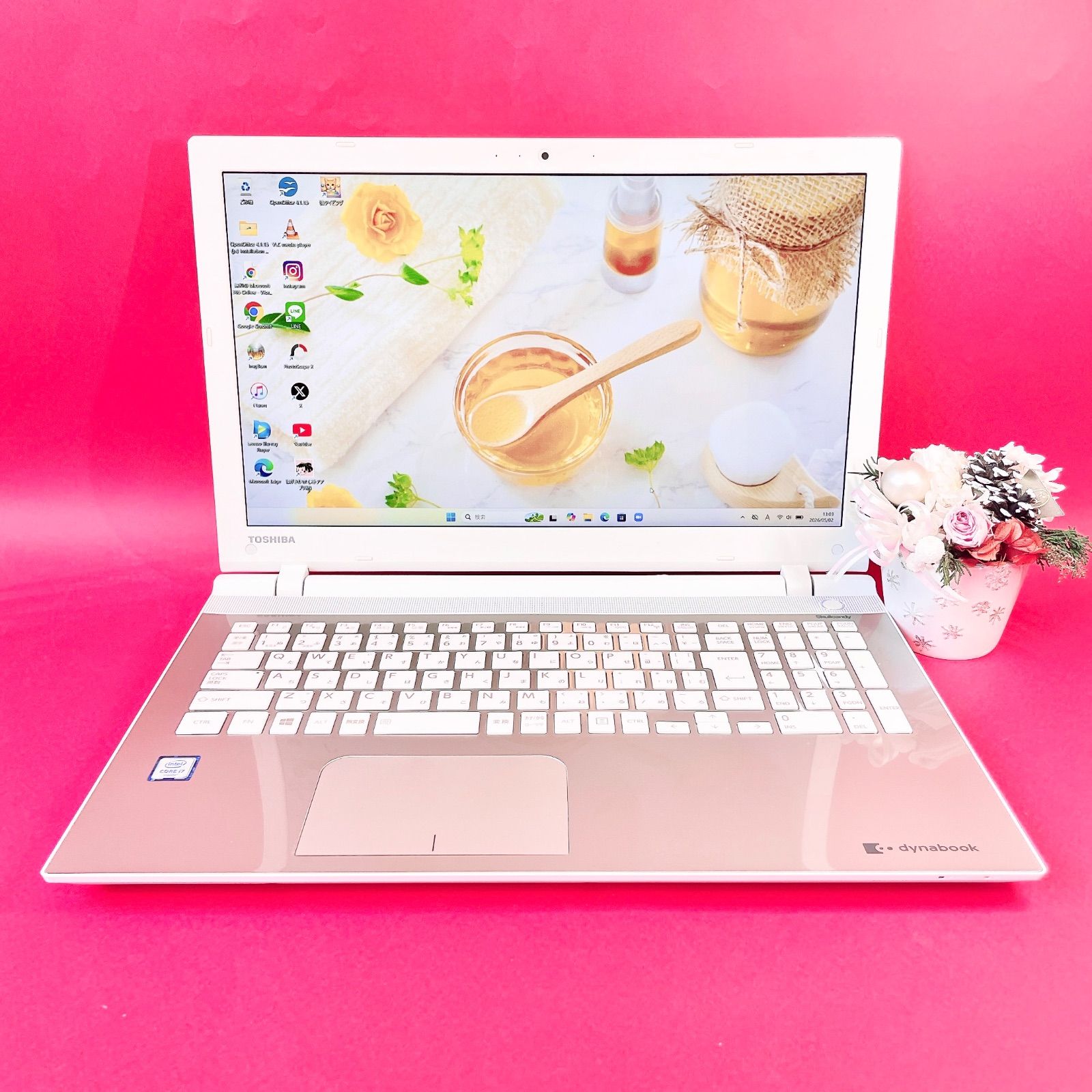 Corei7✨️ゴールド薄型ノートPC dynabook SSD16GB - メルカリ