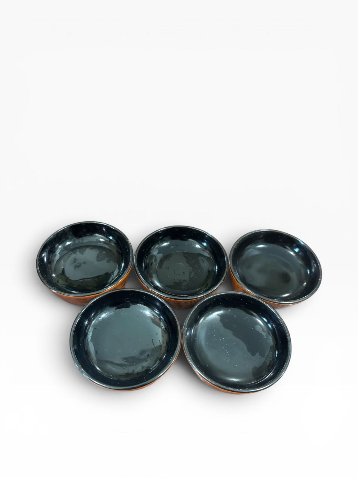 時代物 菓子器 五客揃 煮物鉢 伝統工芸 漆 木製 漆器 アンティーク