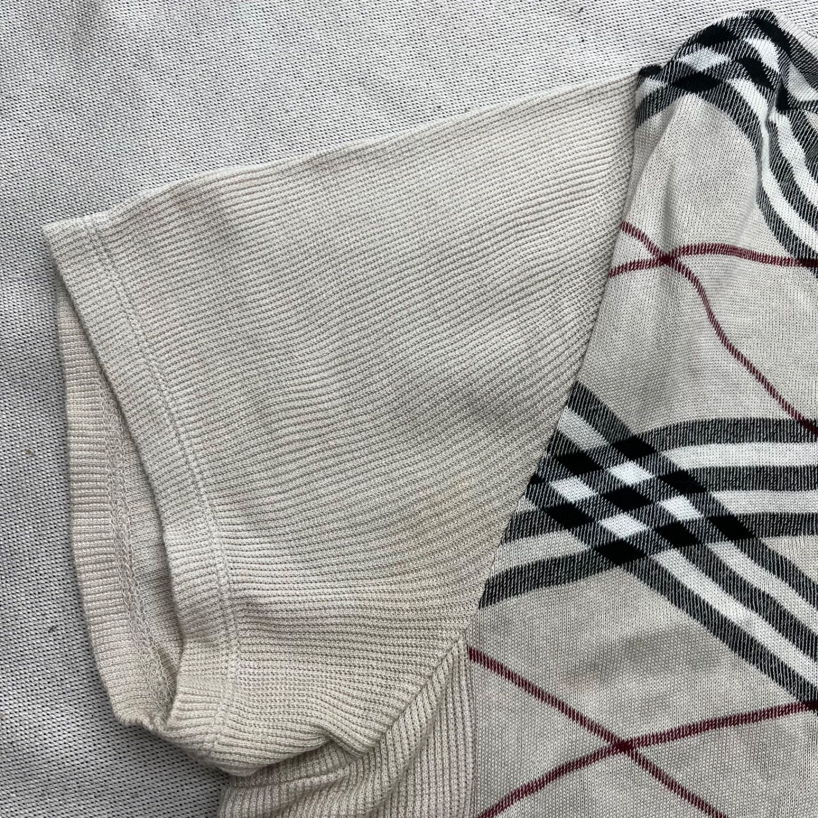 希少✨バーバリーロンドン ノバチェック ニットカットソー ホースロゴ Y2K BURBERRY LONDON バーバリーロンドン ニットウェア ニットカットソー
