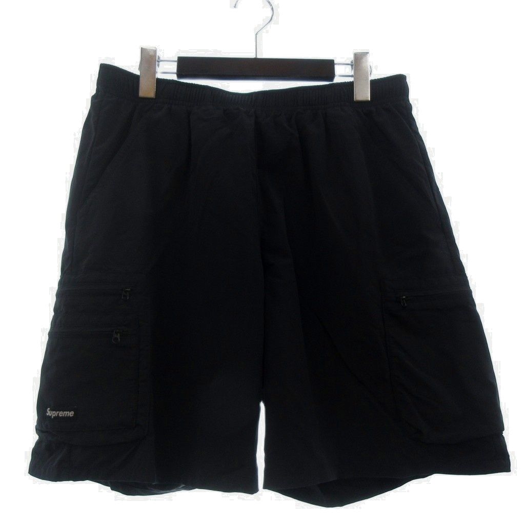 シュプリーム SUPREME CARGO WATER SHORT ショートパンツ ロゴ 黒
