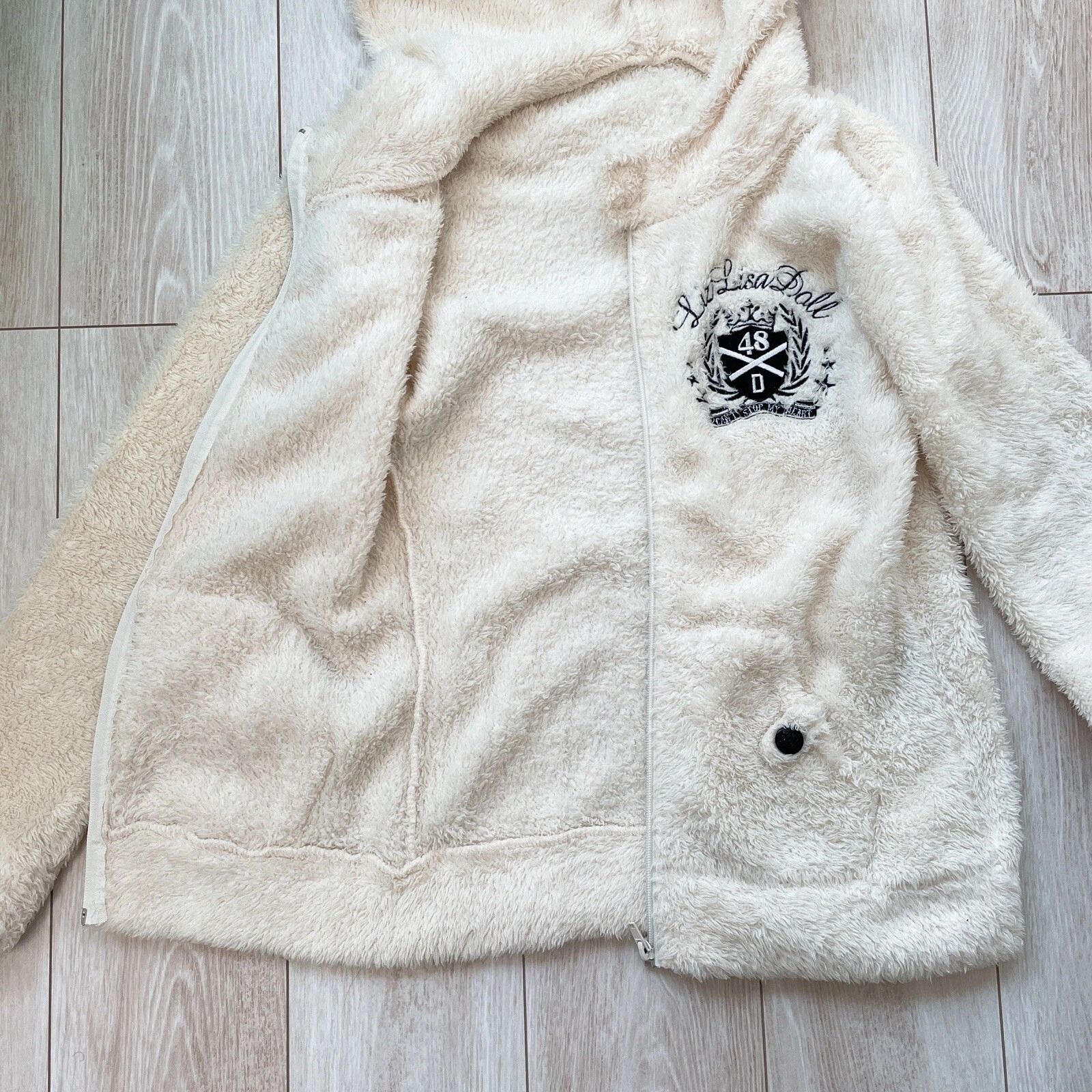 LIZ LISA doll リズリサドール 刺繍 ボアパーカー アイボリー
