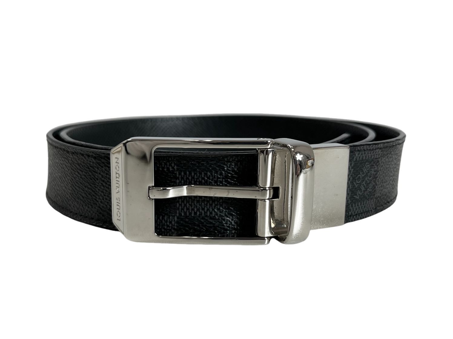 LOUIS VUITTON ルイヴィトン ダミエグラフィット サンチュール シアトル 5穴 ベルト M6834 グレー系