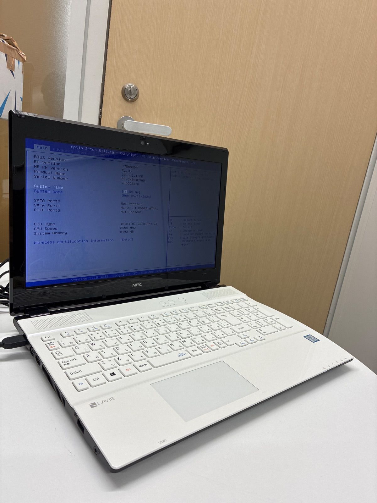 ノートパソコンパソコンLAVIE NEC windows ジャンク6f