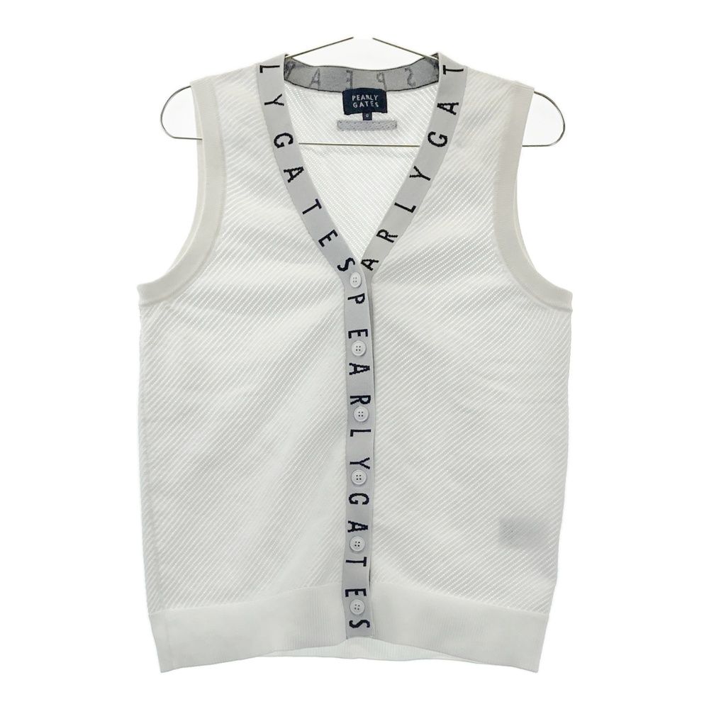 サイズ：0 PEARLY GATES パーリーゲイツ ベスト ホワイト系 [240101678948] ゴルフウェア レディース ストスト