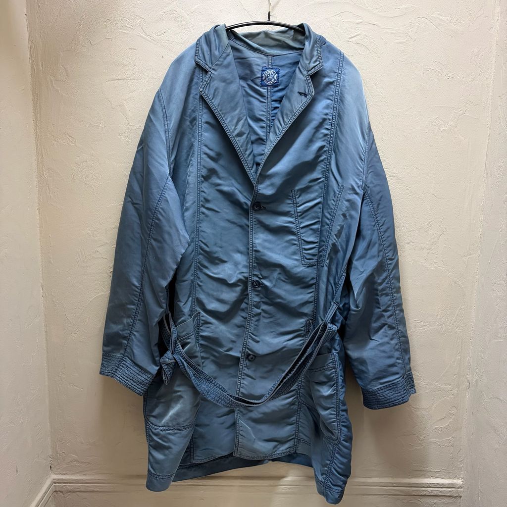 PORTER CLASSIC ポータークラシック SUPER NYLON COAT ナイロンコート ブルー size:L【代官山B05】