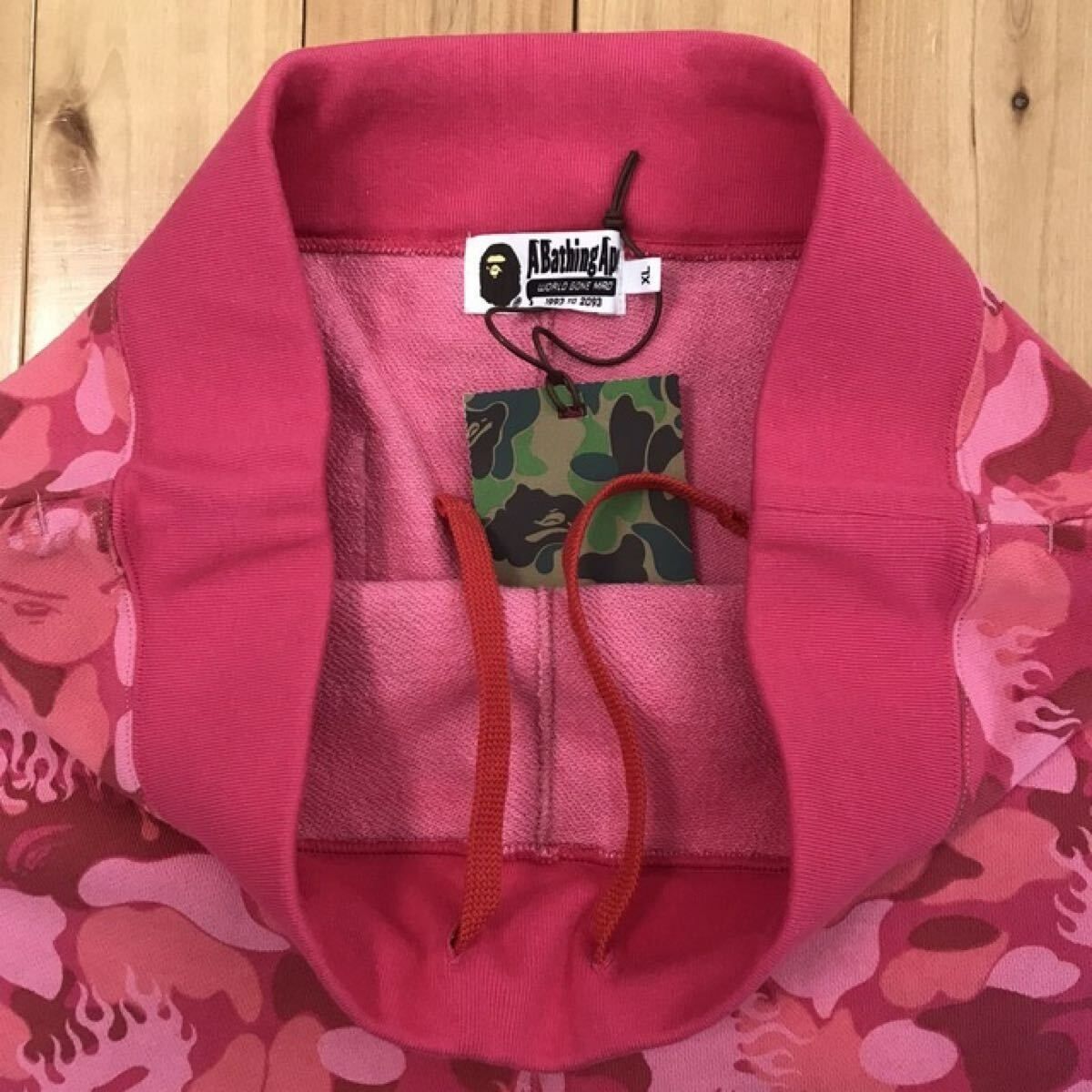 ☆新品☆ XL FIRE CAMO PINK スウェット ハーフパンツ a bathing ape 