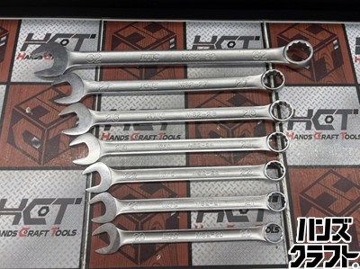 ■【中古】KTC 京都機械工具 MS2 コンビネーションレンチ 7点（20,21,22,24,26,27,32mm）セット【ハンズクラフト宮崎新名爪店】 11,250円