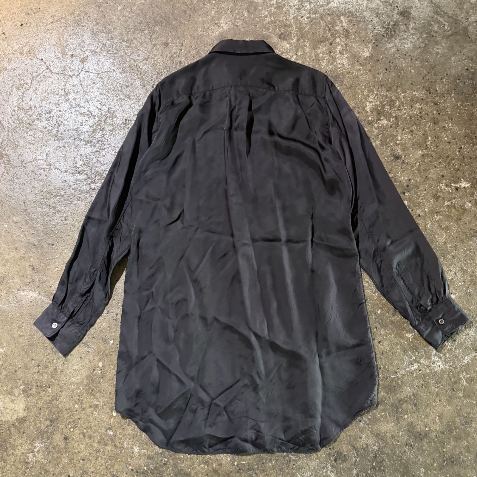 BLACK COMME des GARCONS 21ss スカ刺繍 洗い加工 キュプラ レーヨン