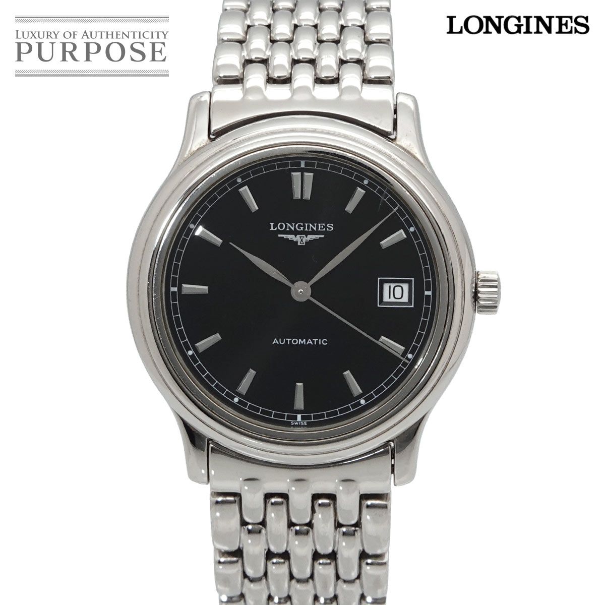 ロンジン LONGINES グランドクラシック L4 707 4 メンズ 腕時計 デイト ブラック オートマ 自動巻き ウォッチ Grand Classic 90324543