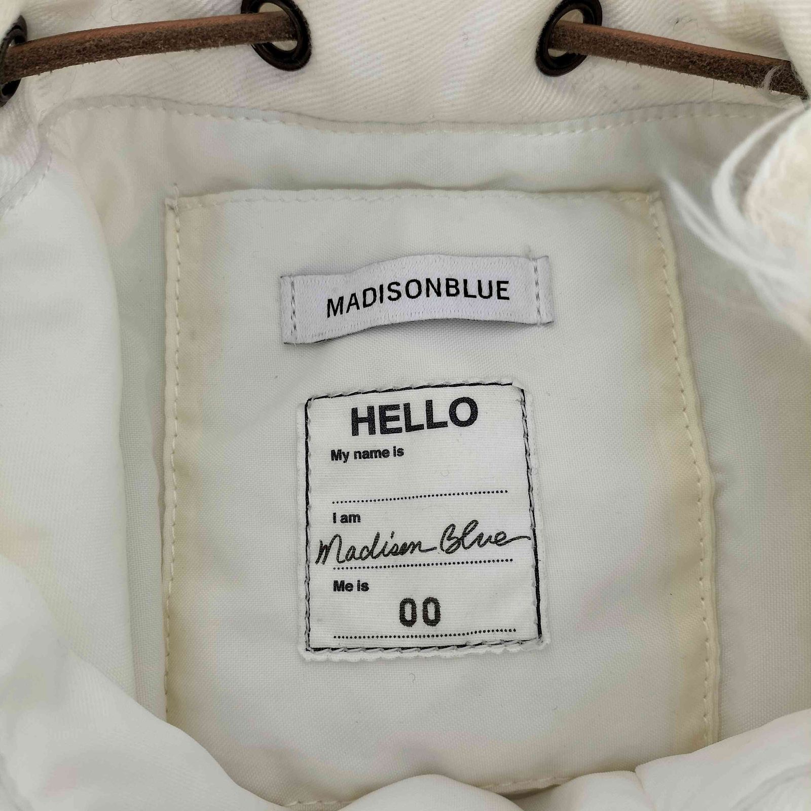 マディソンブルー MADISONBLUE DRAWSTRING BAG EYELASH レディース